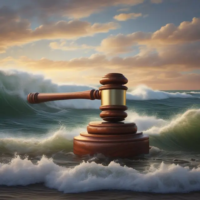 Federal Reserve gavel controlling the reserve ratio to balance inflation, borrowing, and economic growth