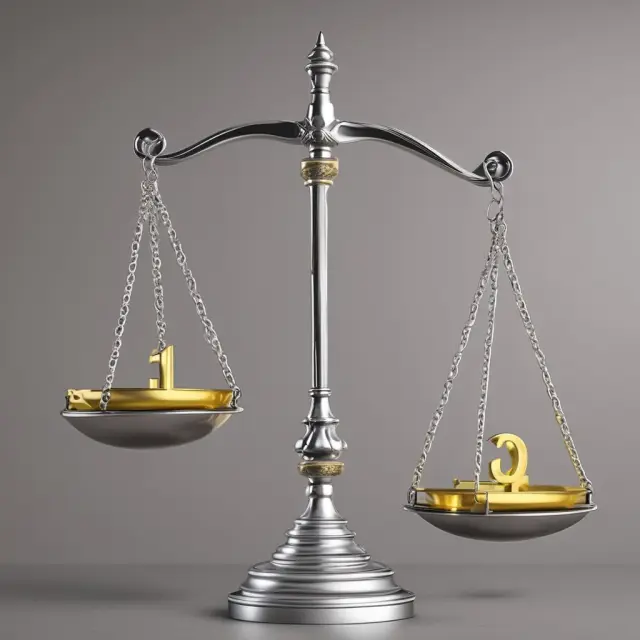 Golden scale represents estimated Residual Value, Silver scale depicts Cost of Asset Disposal. Balanced scales illustrate making an informed Lease Buyout decision.