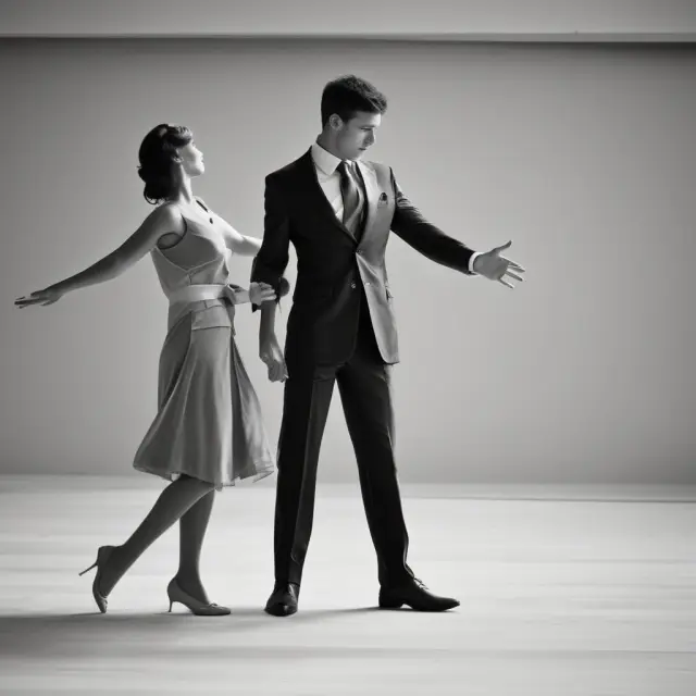 Two dancers representing negative (limiting actions) and positive (mandating actions) restrictive covenants in a contractual agreement