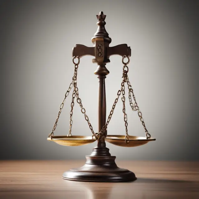 A balanced scale with an hourglass at its center illustrates the importance of enforcing restrictive covenants promptly to prevent laches