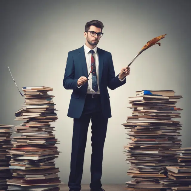 An accountant skillfully altering the scale of restructuring charges in financial statements to influence net income
