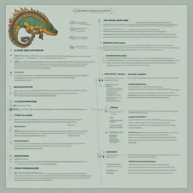 Chameleon transforming resume elements to match different job requirements