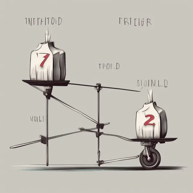 See-saw depicting retail sales (one end) and inflation (other end), symbolizing consumer spending balance.