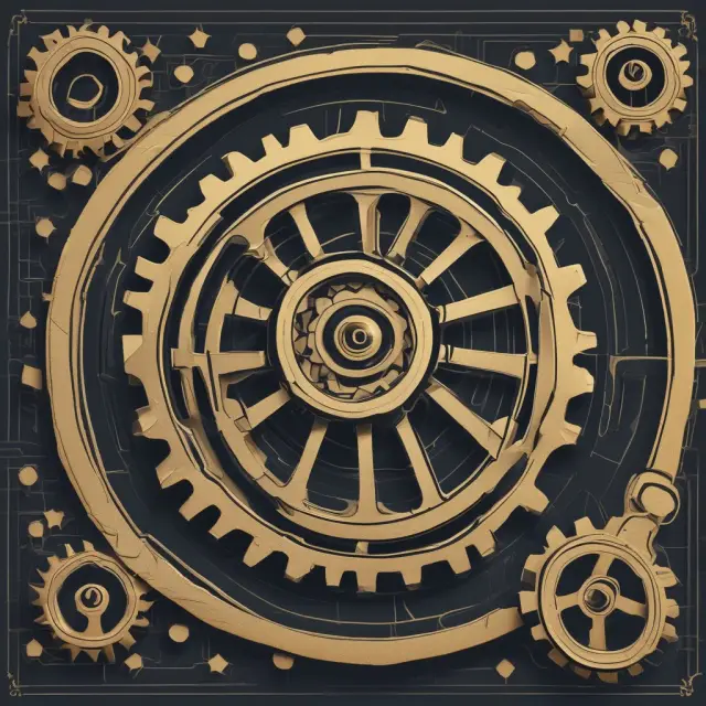 Gears in motion: Net Income & Retained Earnings/Dividends represent retention ratio for financial growth.