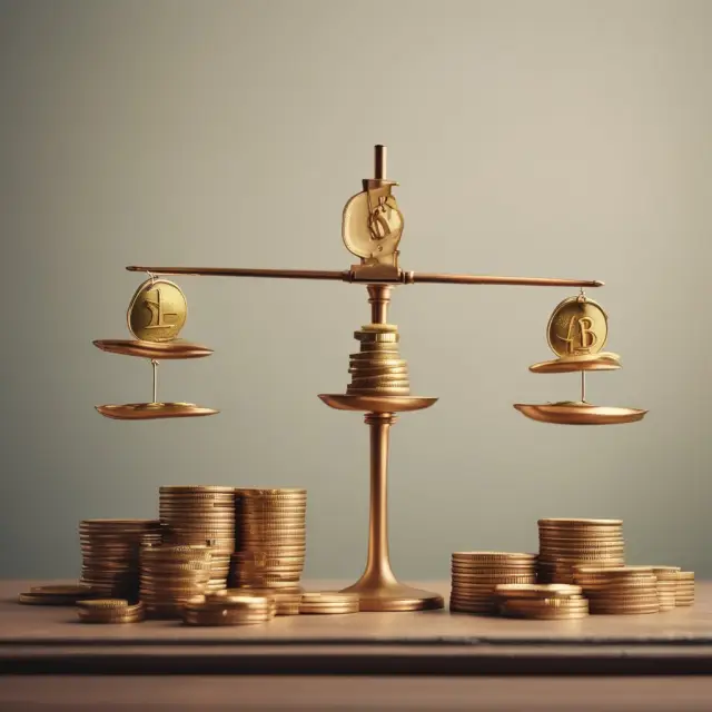 Gold coins forming a stable base for retirement investments on a table