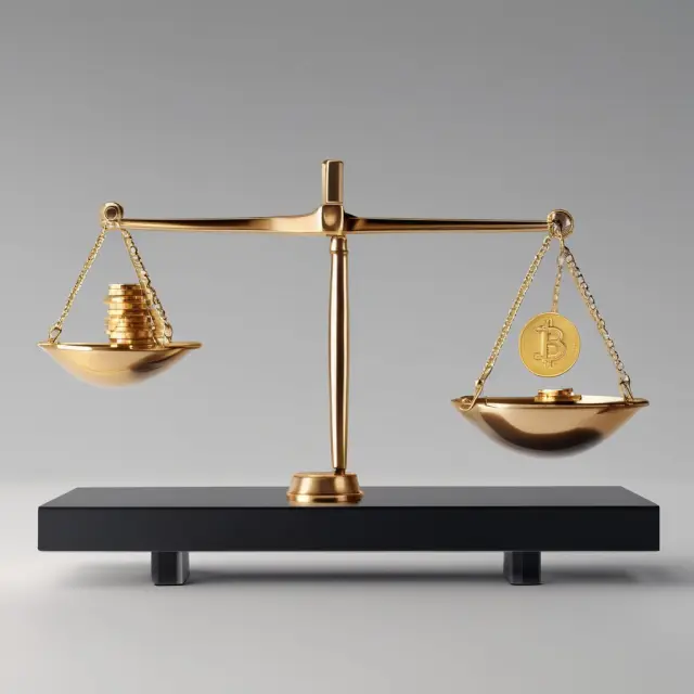Golden scales balance ROTA ratios against industry benchmarks, revealing insights into a company