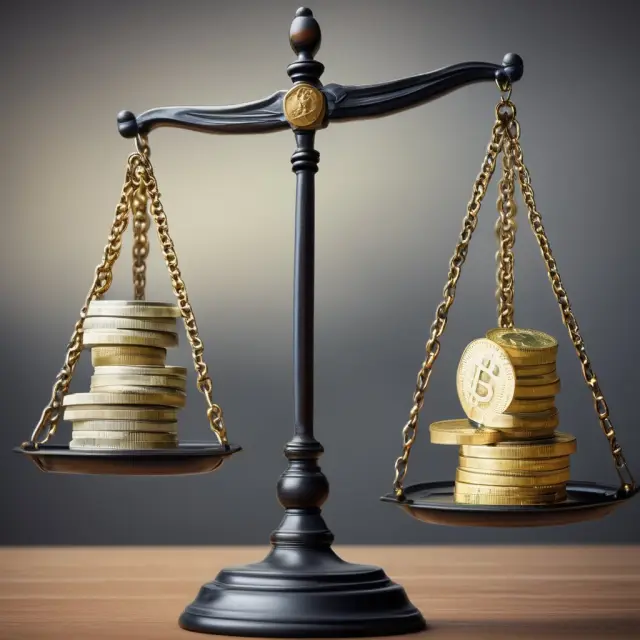 Scales balancing foreign assets undergoing currency revaluation adjustments