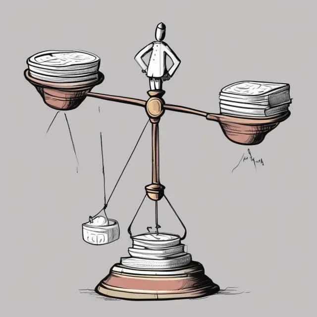 A balance scale weighing the benefits of flexible revaluation reserves against the inflexibility of write-downs in managing long-term asset value fluctuations