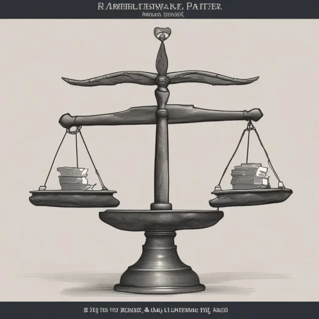 A scale balances assets (revaluation reserves) and liabilities (write-downs and impairments), symbolizing accurate financial reporting