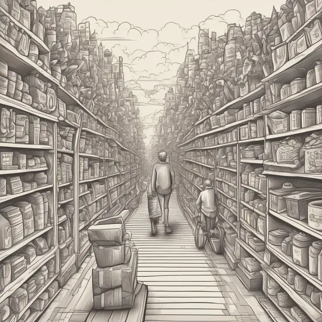 Consumers navigating their purchasing choices, illustrating Revealed Preference Theory.