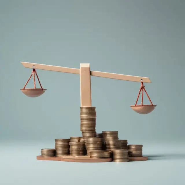 A seesaw balancing revenue control and growth for utility companies under revenue cap regulation.