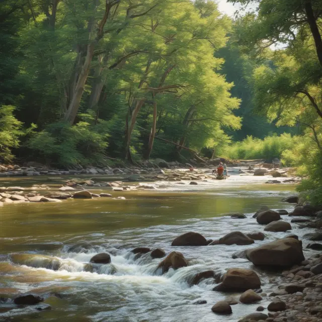 Institutional investors sailing a non-profit river, steering through diverse funding currents including donations, grants, and sales revenue