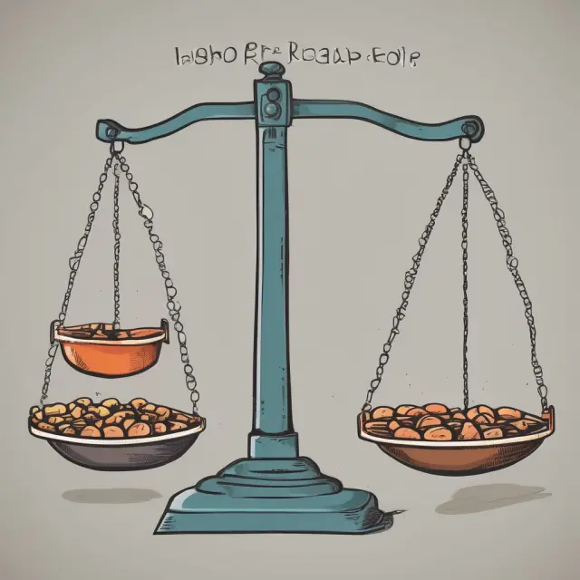 Two scales balance revenue per employee ratio with Profit Margin, Return on Assets (ROA), and Return on Equity (ROE)