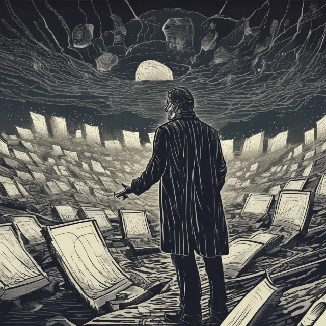 A trader braving rough seas, symbolizing the challenges of dealing with false signals in reversal trading