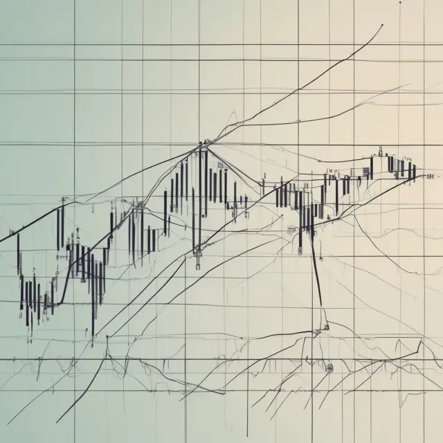 An array of moving averages and trendlines merging to illustrate intraday, day trading, and long-term reversals