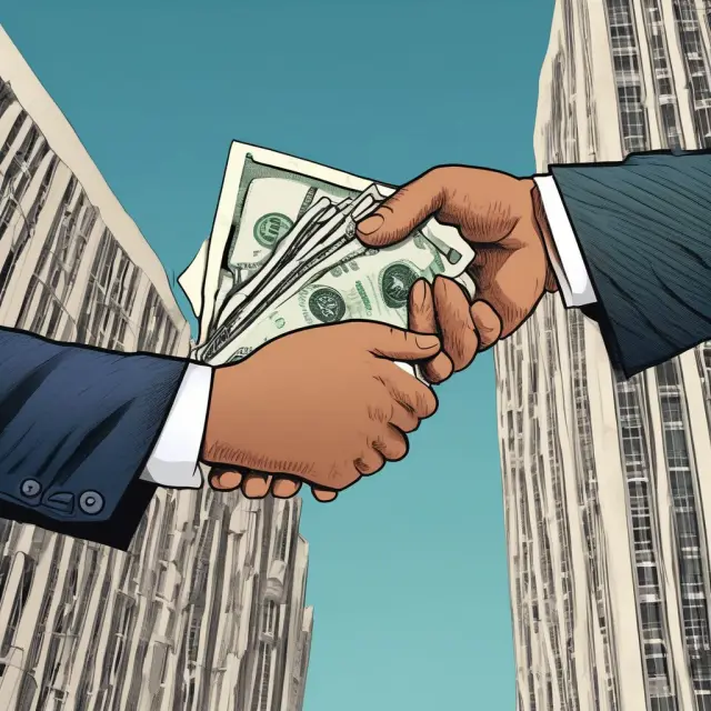Two banks engaging in a reverse repo transaction, with one selling securities to the other on agreement for repurchase. Collateralized loan.