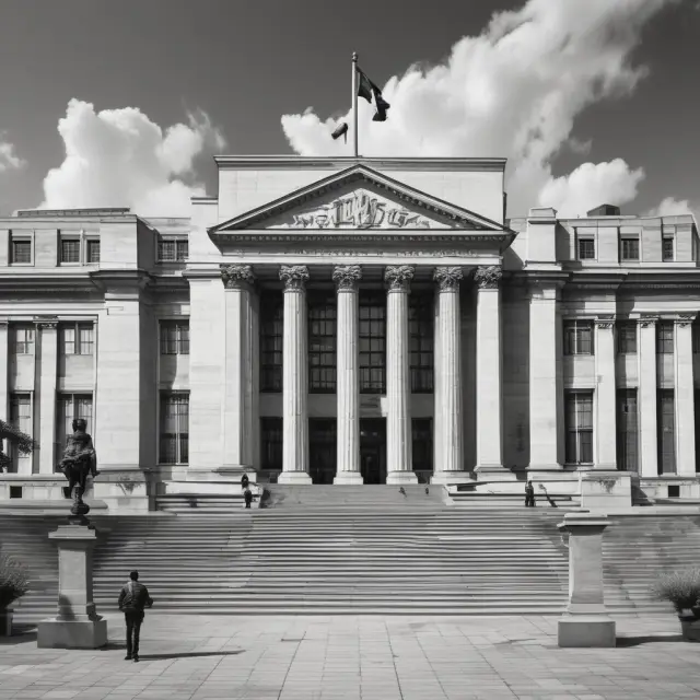 An alchemist central banker conducting a reverse repo agreement (RRP), turning securities into liquidity