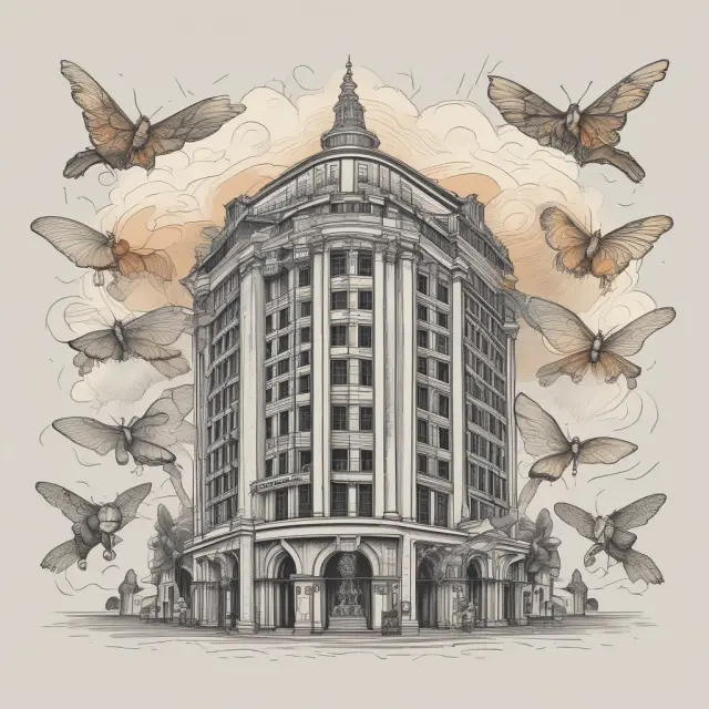 Image of a private company transforming into a publicly-traded entity by engulfing a public company, representing the concept of reverse takeovers.