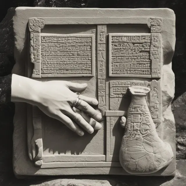 A visual representation of revocable and irrevocable beneficiaries: one hand offering flexibility, the other with an unchanging stone tablet designation.