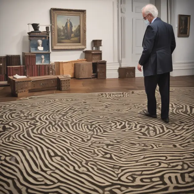 An image of a trustee navigating complex assets inside a maze, symbolizing the process of transferring assets into a revocable trust