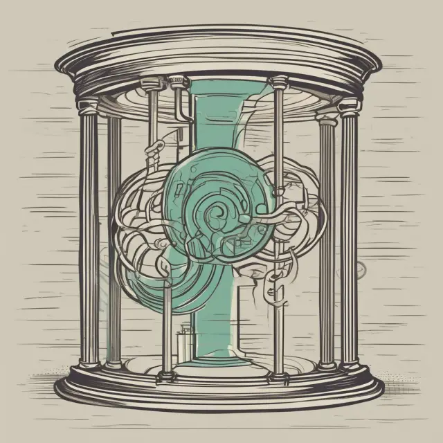 An illustration of a business receiving and repaying funds from a financial institution in a revolving manner to manage cash flow