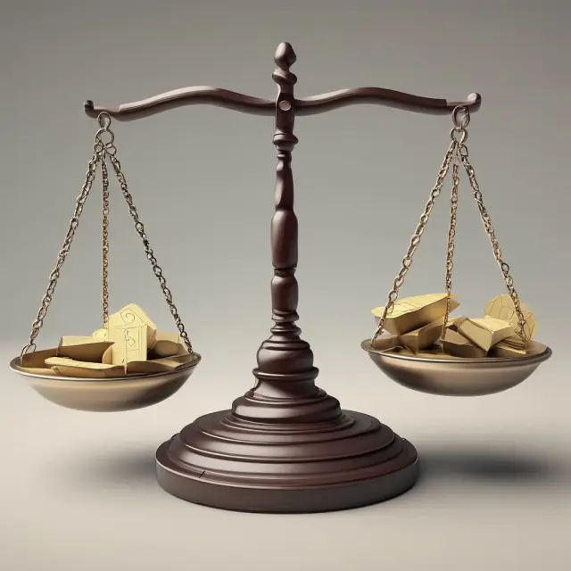 Balance scale weighing financial documents and business plans for a successful RLF application
