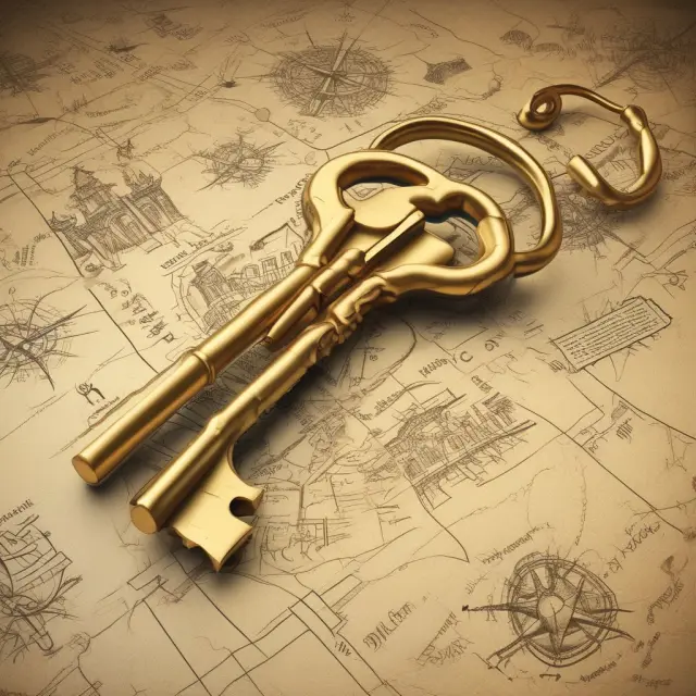 Golden key opens locked chest revealing various lines of credit: Secured and Unsecured, signifying flexible financing options.