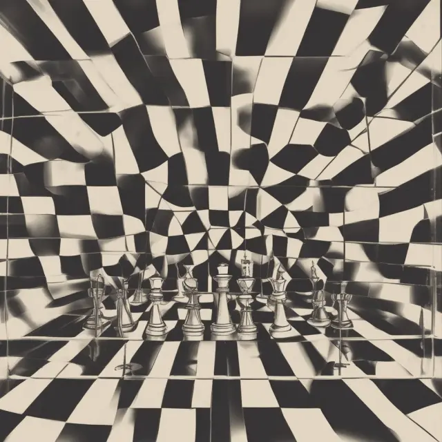 Knights representing competing hotels in a chess game, with their RevPAR values displayed on their chests