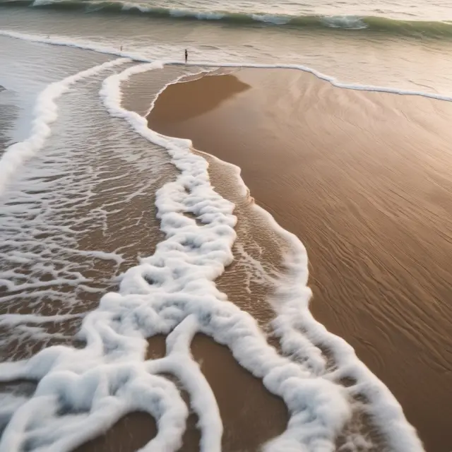 Waves of recent purchases influence business focus and customer engagement on a beach metaphor