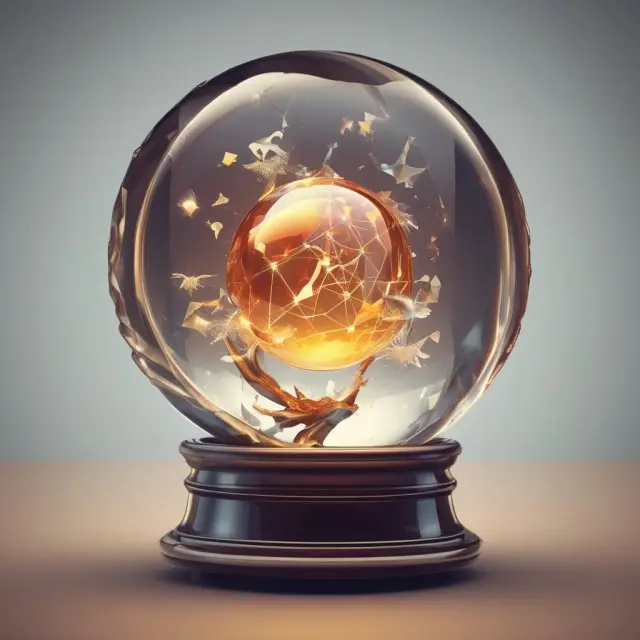Crystal ball reveals RFM analyzed customer segments: recent, frequent, high-value interactions.