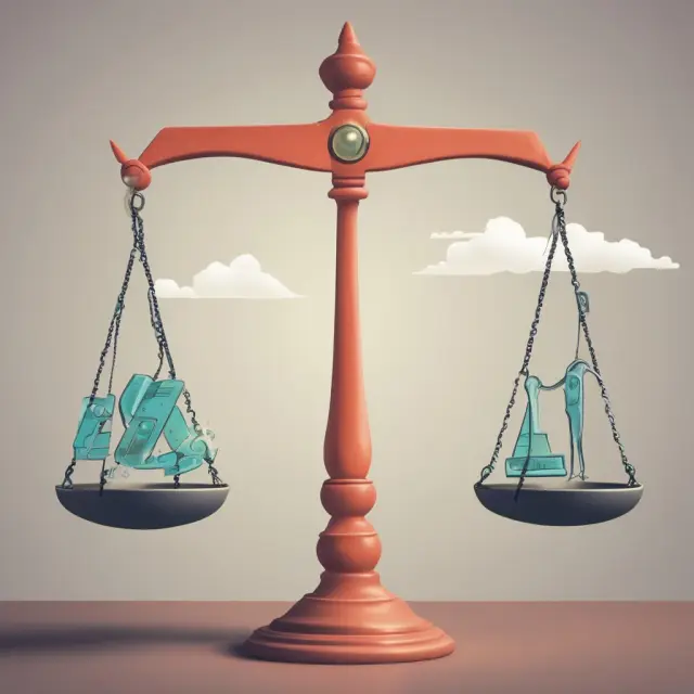 A balanced scale holding debt, equity, IPO, and rights offering symbols, emphasizing their comparison for optimal company financing
