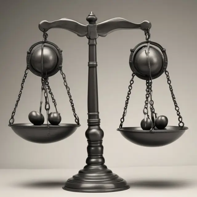 Image of two scales balancing with labor rights on one side and unionization on the other, symbolizing the ongoing debate between workers