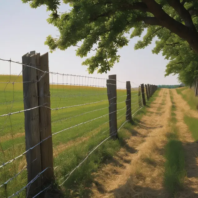An image of an agricultural fence morphing into a ring-shaped financial barrier to protect assets.