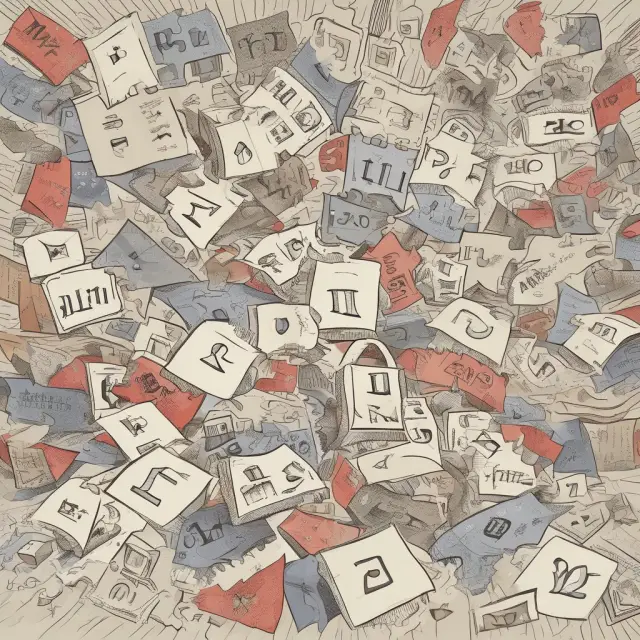 A colorful jigsaw puzzle with interlocking question pieces, representing common risk analysis FAQs and their solutions.