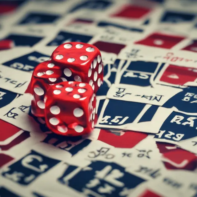 Dice casting simulation illustrating Monte Carlo method for assessing investment risks