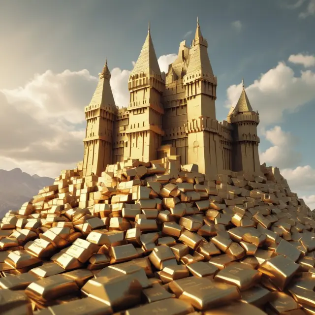 Golden castle with gold bars representing capital and risk reports illustrating transparency for Risk-Based Capital Requirements