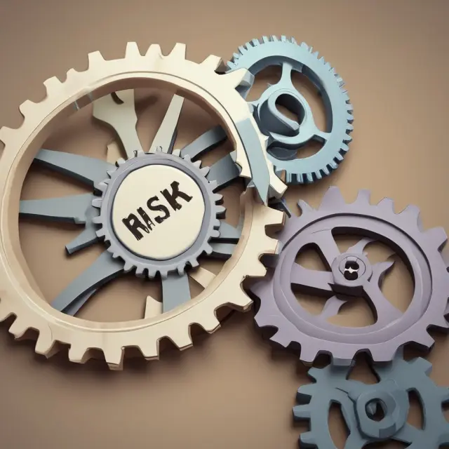 Gears representing Risk Assessment and Risk Control interlocking, illustrating the process of using risk assessments to inform effective risk control strategies