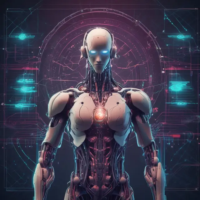 An AI system supervising risk control strategies, visualizing real-time data to prevent potential issues.