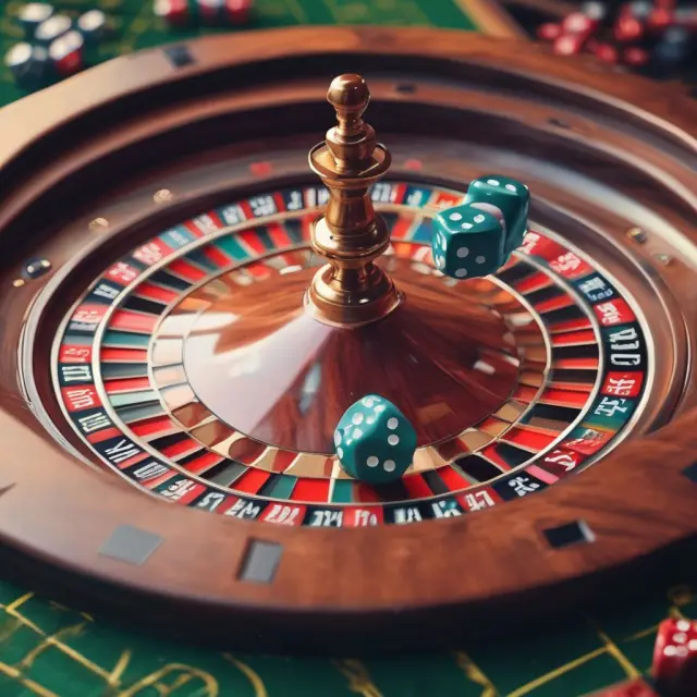 Three dice symbolizing Absolute (volatility), Relative (underperformance), and Default (credit) risks in investment.