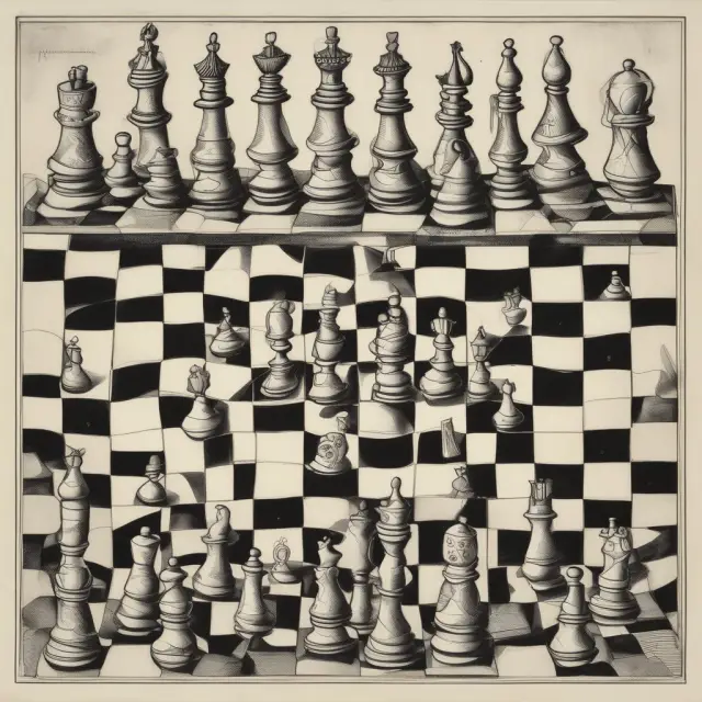An image of a chessboard filled with various derivative instruments such as options and futures, symbolizing the role of risk-neutral probabilities in their pricing.