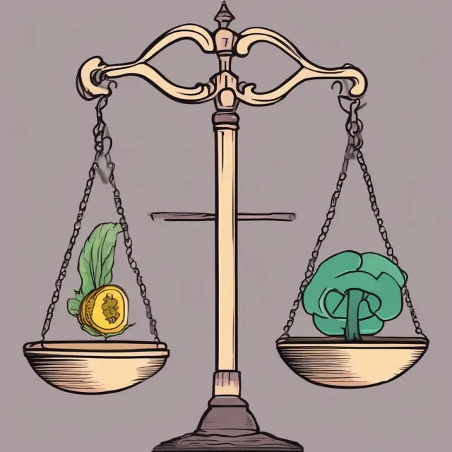 Two scales balancing risk-adjusted ratios (Sharpe, Treynor) for comparing investment performance.