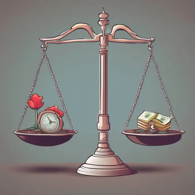 Two scales balance good and bad investment risks, symbolizing the importance of understanding their differences.