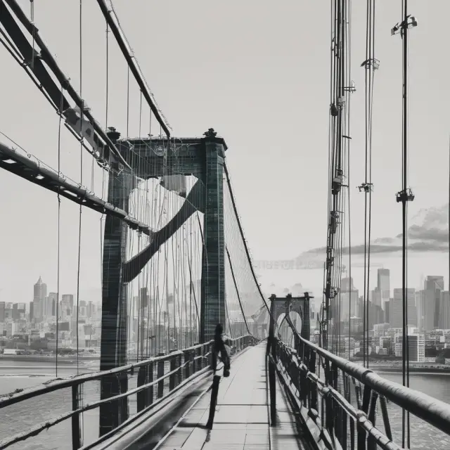 Bridge metaphorically connecting a call and put option, symbolizing the risk reversal strategy to manage investment risks