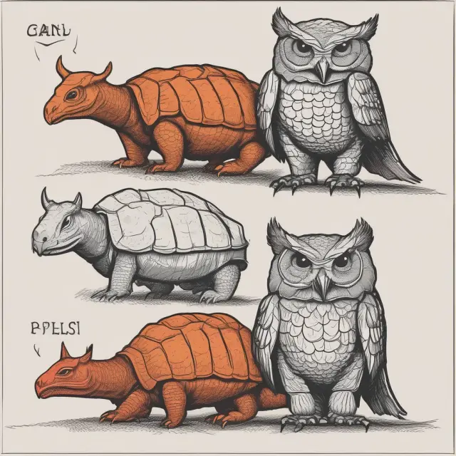 Aggressive bulls represent high-risk tolerance, while tortoises symbolize moderate risk tolerance, and owls depict conservative risk tolerance in a diverse investment landscape.