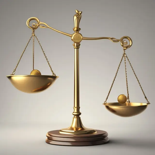 Golden scale weighing Return on Equity (ROE), Return on Assets (ROA), and Return on Average Assets (ROAA)
