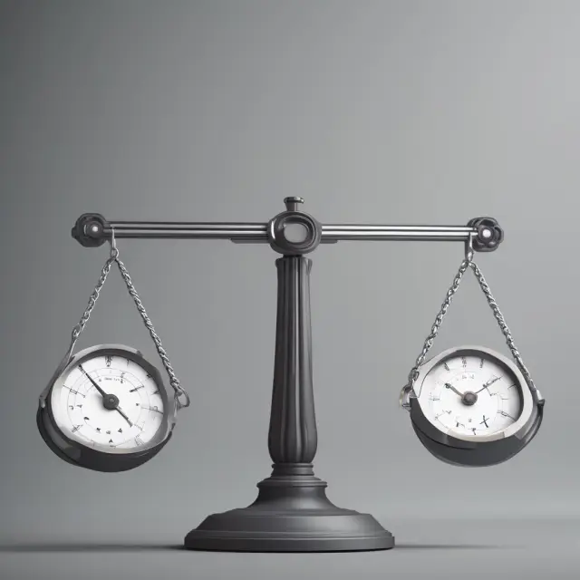 Two scale pans balance average assets during a period for precise Return on Average Assets (ROAA) calculation