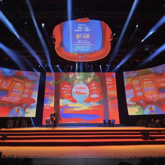 Image of Jack Ma delivering a compelling narrative about Alibaba