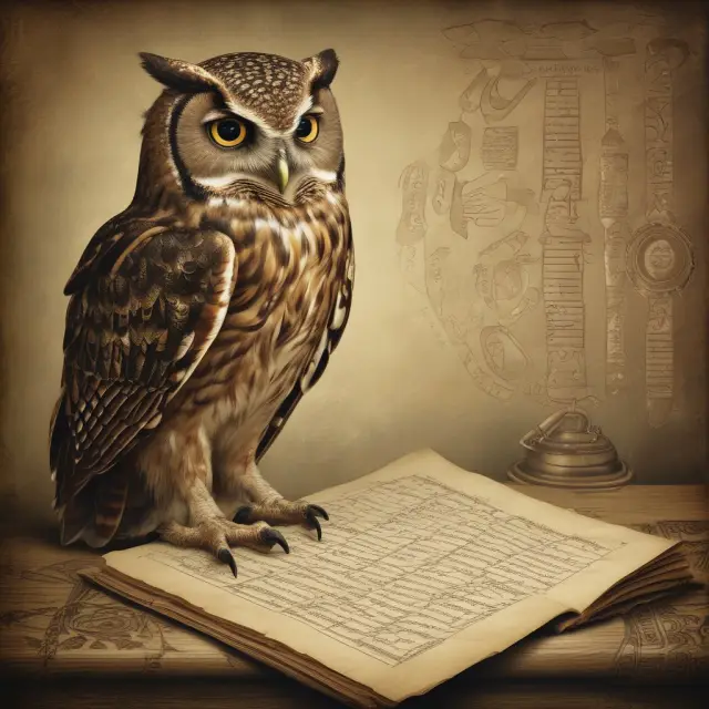 An owl examines ROE and ROAE formulas to reveal the essence of corporate profitability