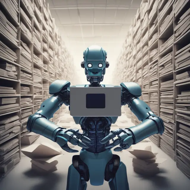 Robots working alongside BBVA Bank, Intel, and Fortune 500 Company representatives to automate repetitive tasks using RPA technology.