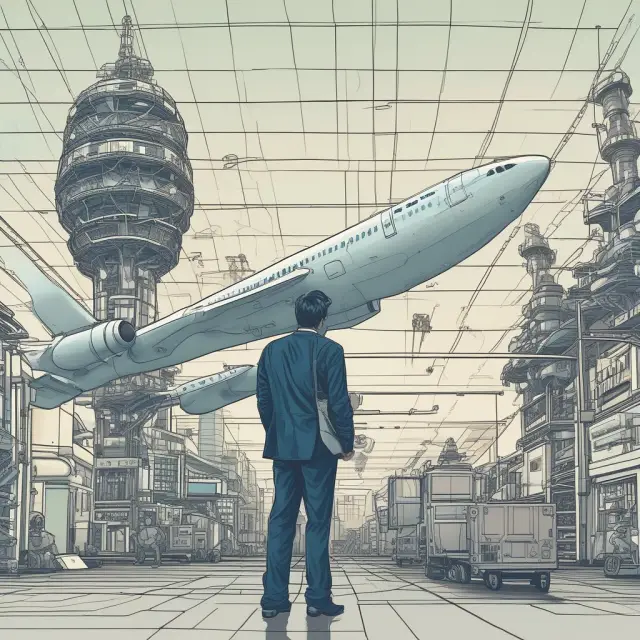 A thriving tree with branches symbolizing the airline, pharmaceutical, and energy industries, all nurtured by a robust financial modeling system.